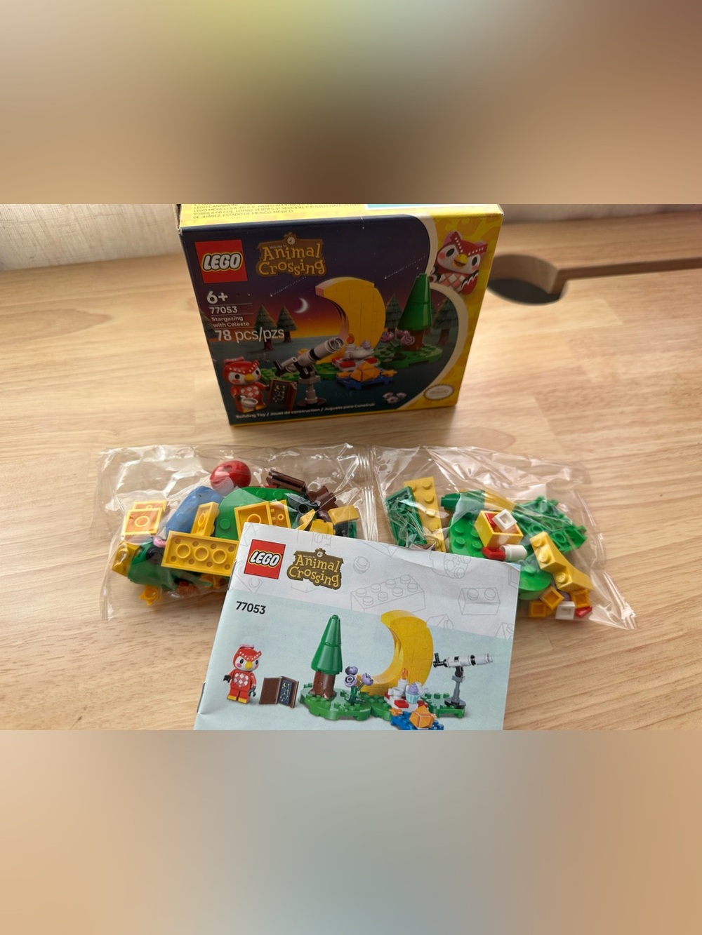 Lego Animal Crossing Stargazing With Celeste building set 78 pcs- open box